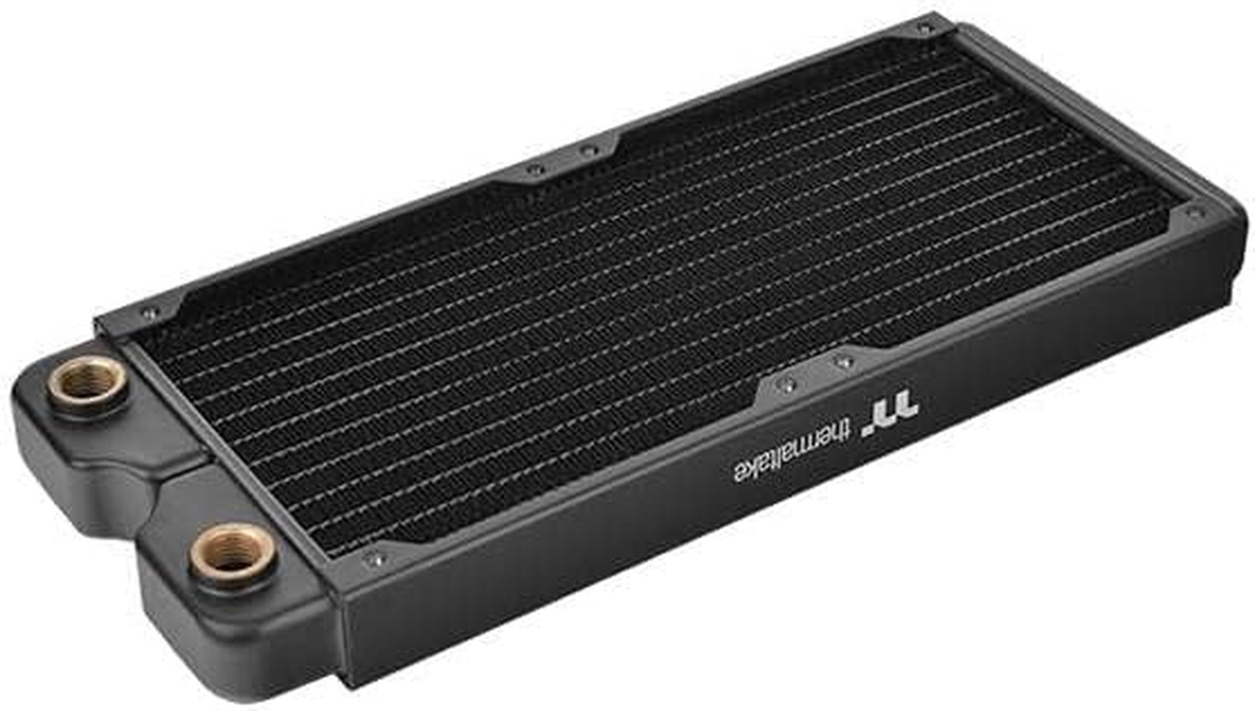 Thermaltake Pacific DIY Liquid Cooling System C240 27Mm Thick High-Density Fins Single-Row Copper Tubes Copper Radiator CL-W227-CU00BL-A image number 3