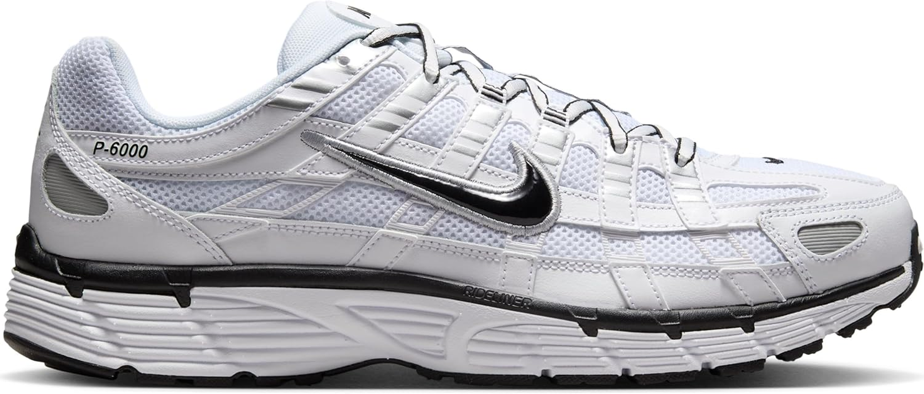 Nike P-6000 Men'S Shoes (CD6404-107, White/Metallic Silver/Black/Black) image number 6