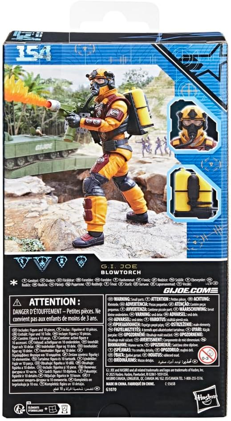 G.I. Joe Classified Series #154, Blowtorch, Collectible 6 Inch Action Figure with 10 Accessories image number 1