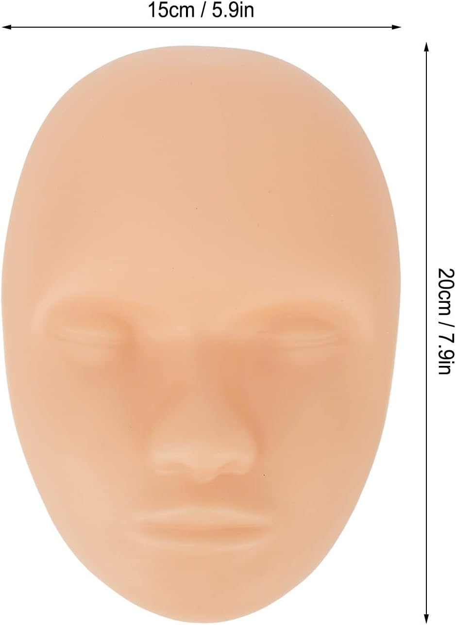 10 Pack Microblading Practice Skin Heads, 3D Soft Silicone Replacement Heads for Eyebrow & Lip Microblading, Universal Fit image number 6