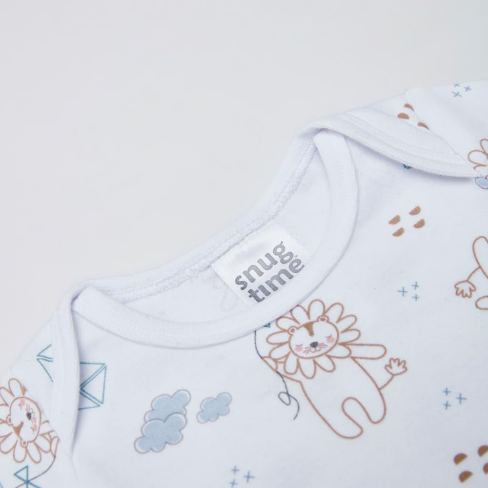 Snugtime Lion Print Long Sleeve Sleeping Bag for Newborn Baby, Size 000
