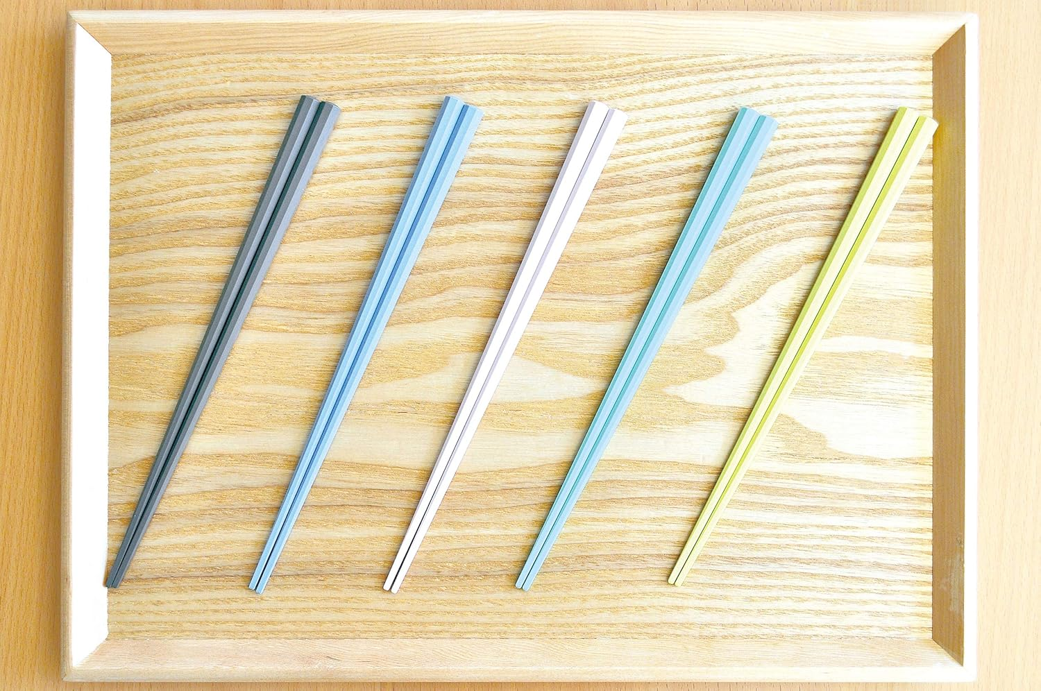 Octagonal Chopsticks Pastel Set of 5 0824 image number 5
