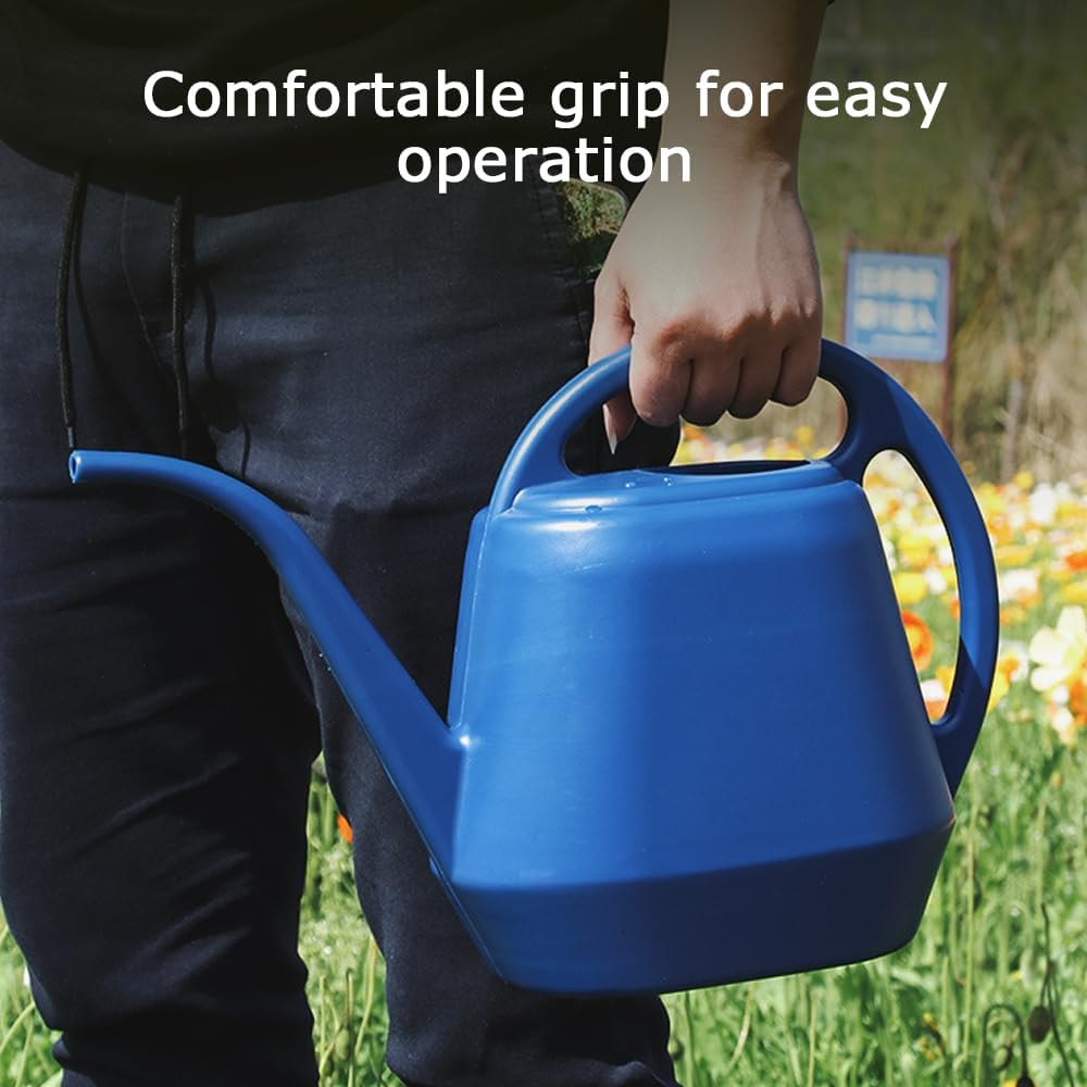 4L Gardening Watering Can with Durable Material, Durable Plastic Long Spout Watering Kettle, Portable Plant Watering Can, Large Plastic Watering Can for Garden Flowers Plants
