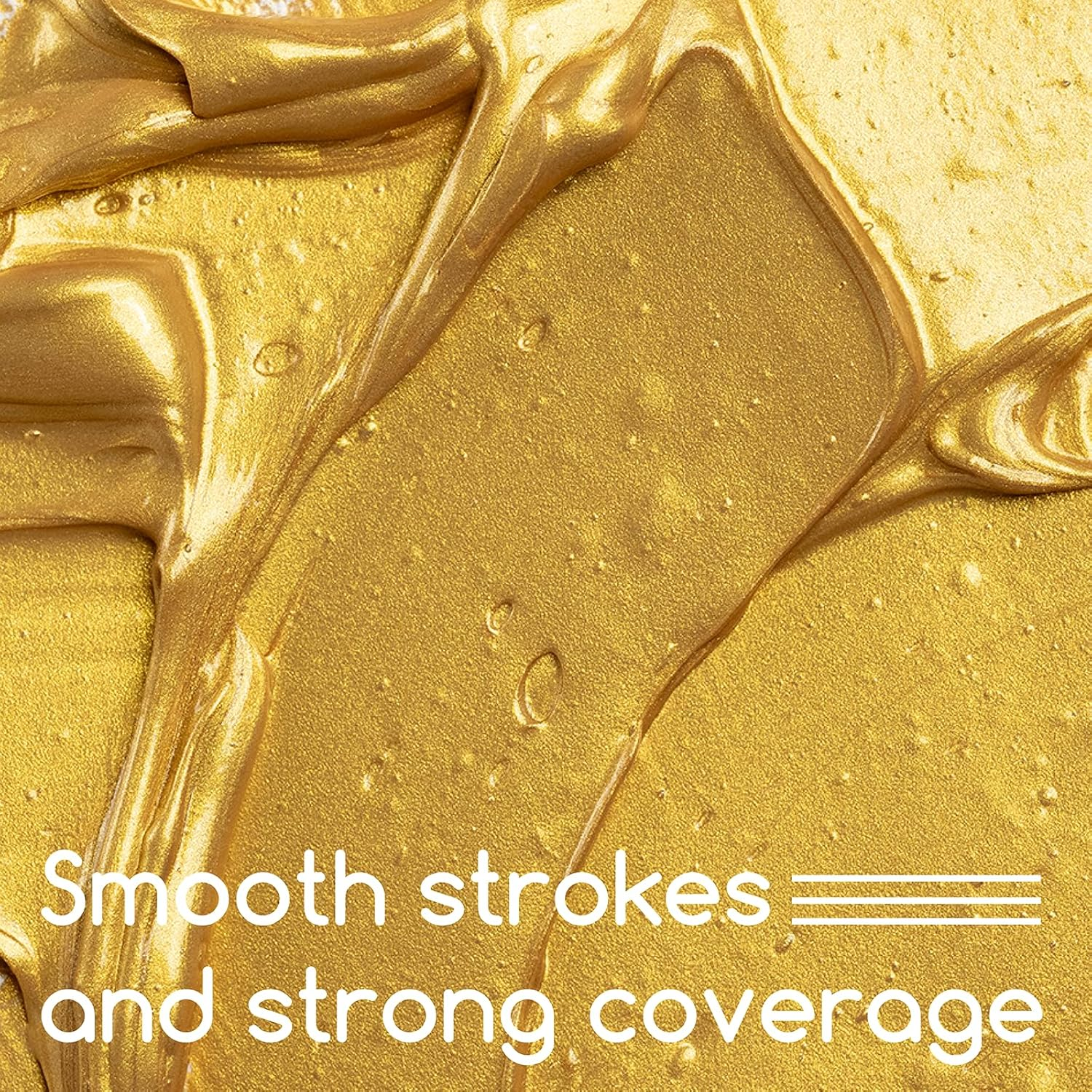 MEEDEN Metallic Gold Acrylic Paint: 1L Heavy Body Gold Paints for Painting on Canvas Crafts Wood Metal Plastic Wall Gift Wrapping