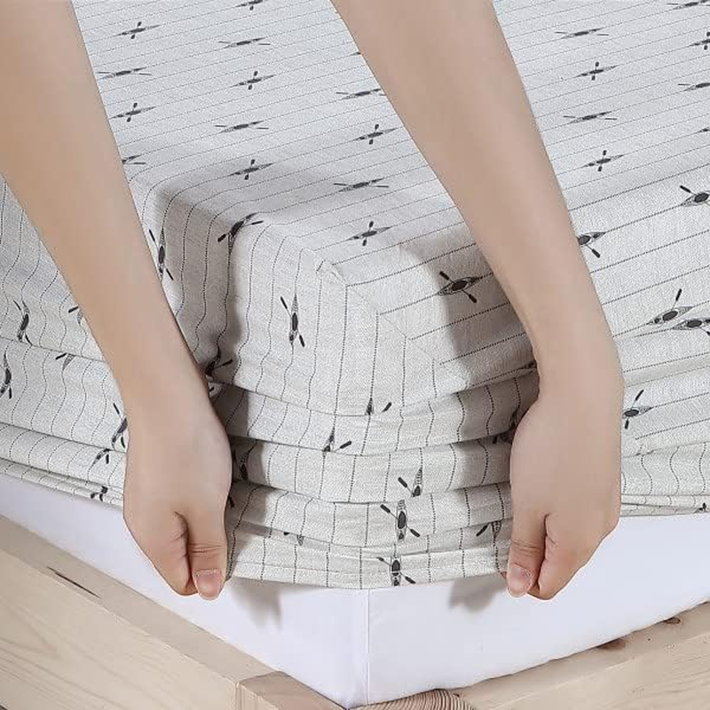 Eddie Bauer - King Sheets, Cotton Percale Bedding Set, Crisp & Cool Home Decor (Downstream, King) image number 3