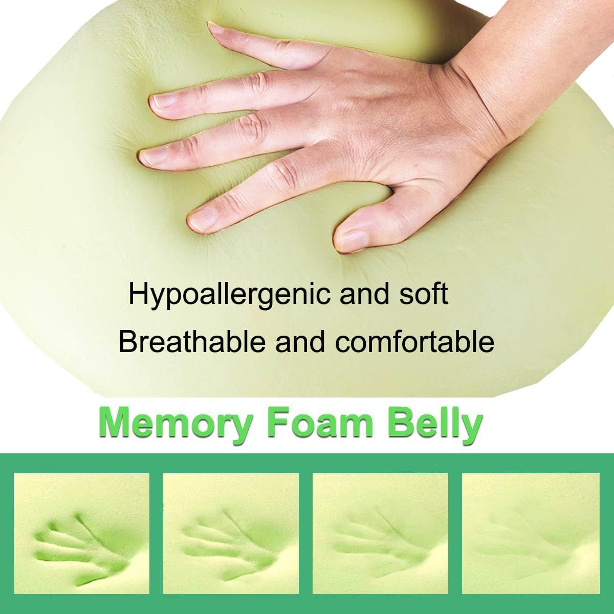 Fake Pregnancy Fake Pregnant Belly with Memory Foam Santa Big Belly Party Costume