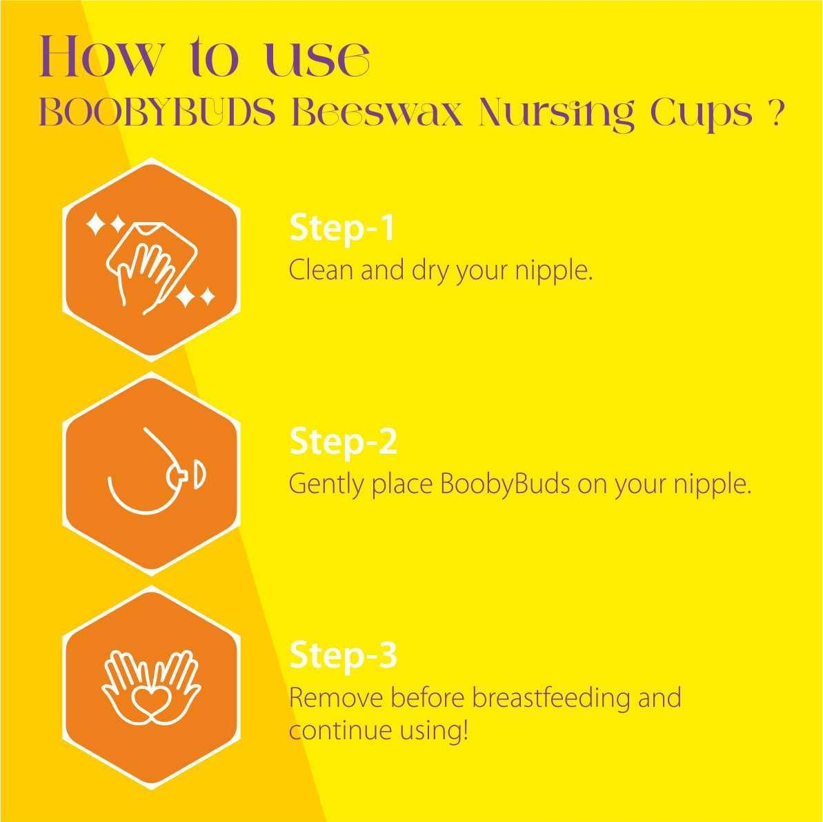 Natural Beeswax Nipple Shields&ndash; Nursing Cups - Nipple Protectors - Safe for Baby and Mom image number 6