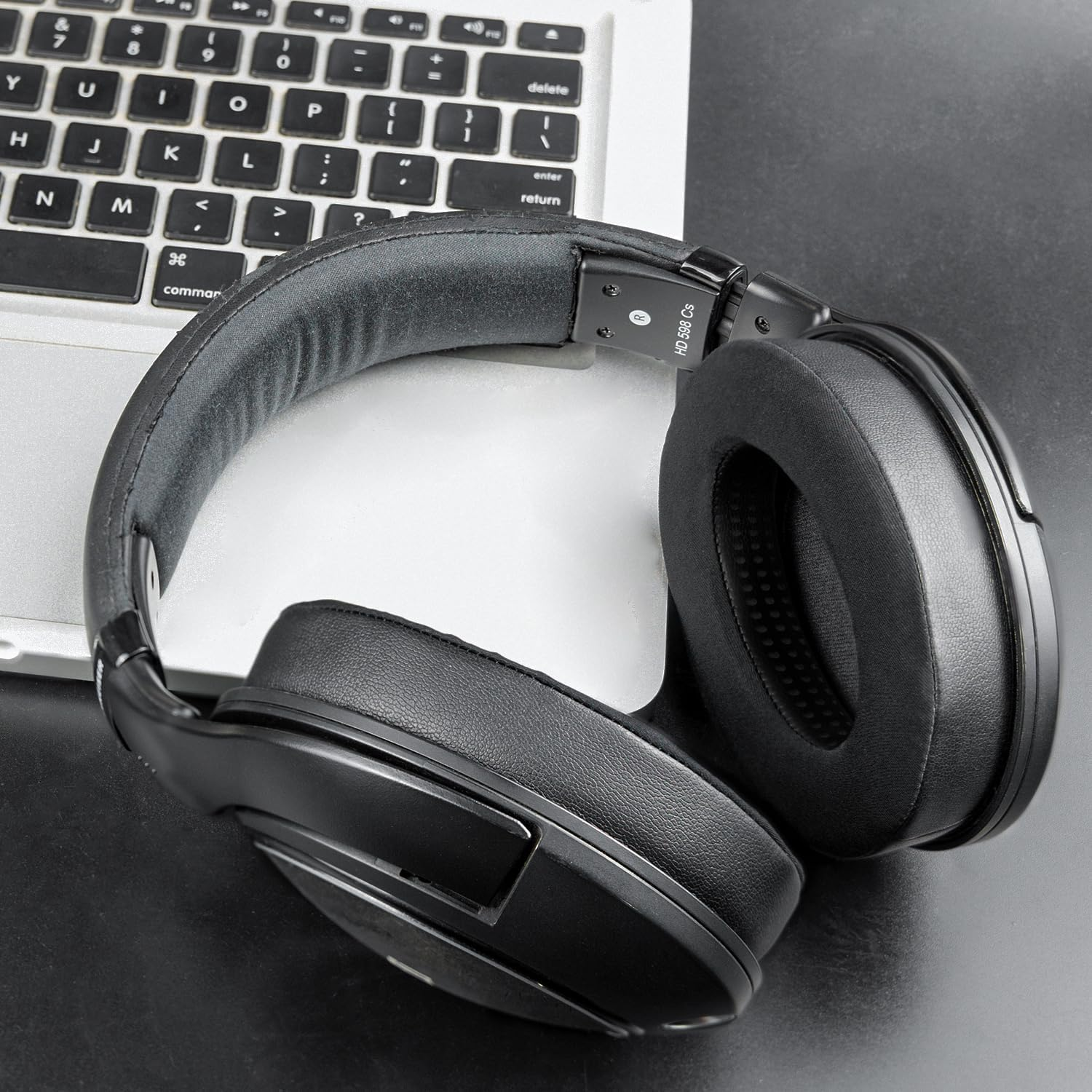 SOULWIT Cooling Gel Ear Pads for Sennheiser Hd599/Hd598/Se/Cs/Sr/Hd595/Hd569/Hd560S/Game Zero/G4Me Zero, Earpads Cushions for Pc37X/Pc38X/Pc350/Pxc350/Pxe350/Pc360/Hd380/Hd380-Pro - Black