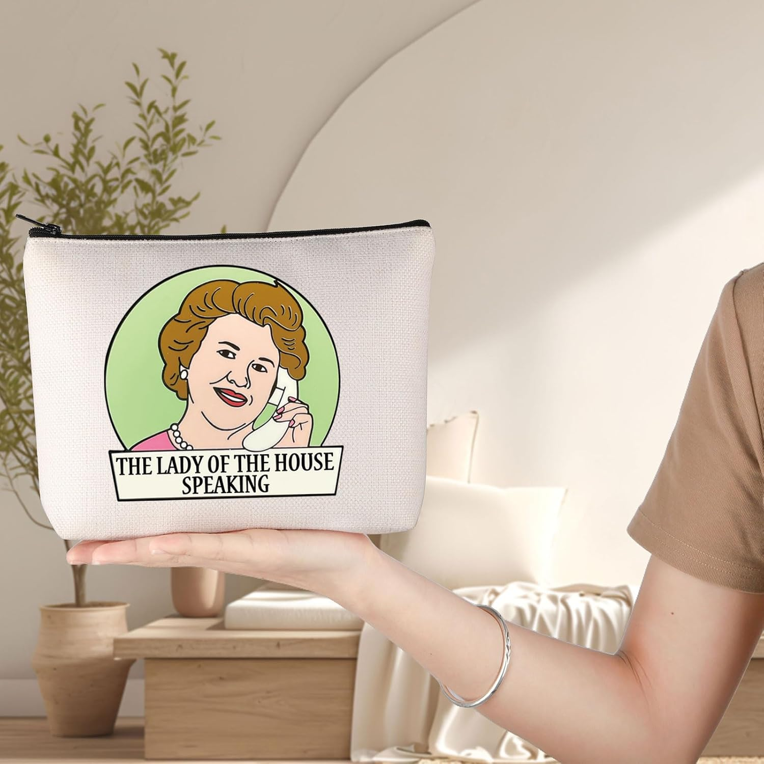 G2TUP Mrs Bucket Makeup Bag Mrs Bucket Bouquet TV Show Gifts the Lady of the House Speaking Hyacinth Bucket Gifts, Lady Of, Fit image number 3