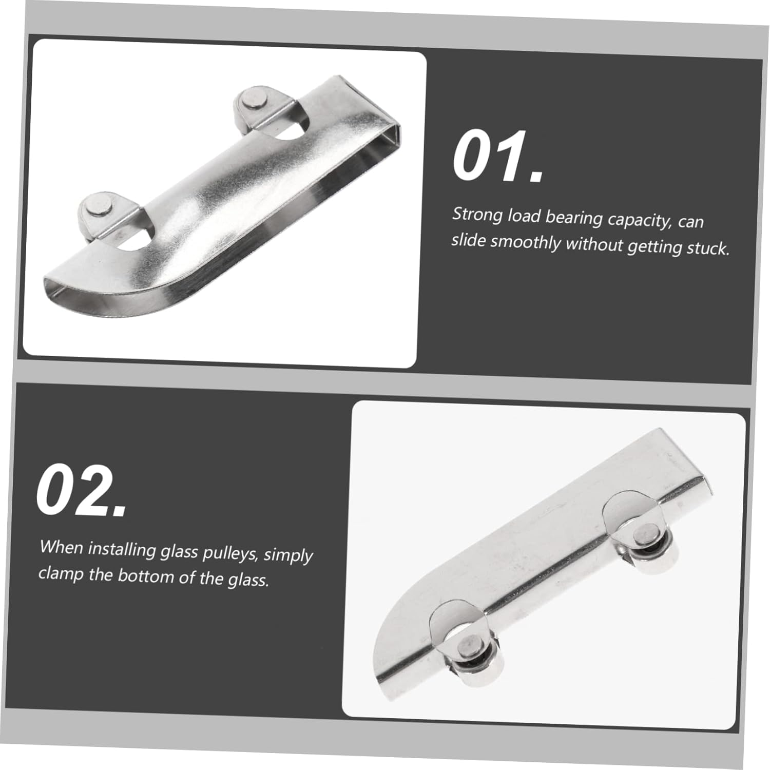 TEHAUX 24Pcs Sliding Cabinet Door Hardware Steel Wheel Bearing Patio Door Roller Window Roller image number 6