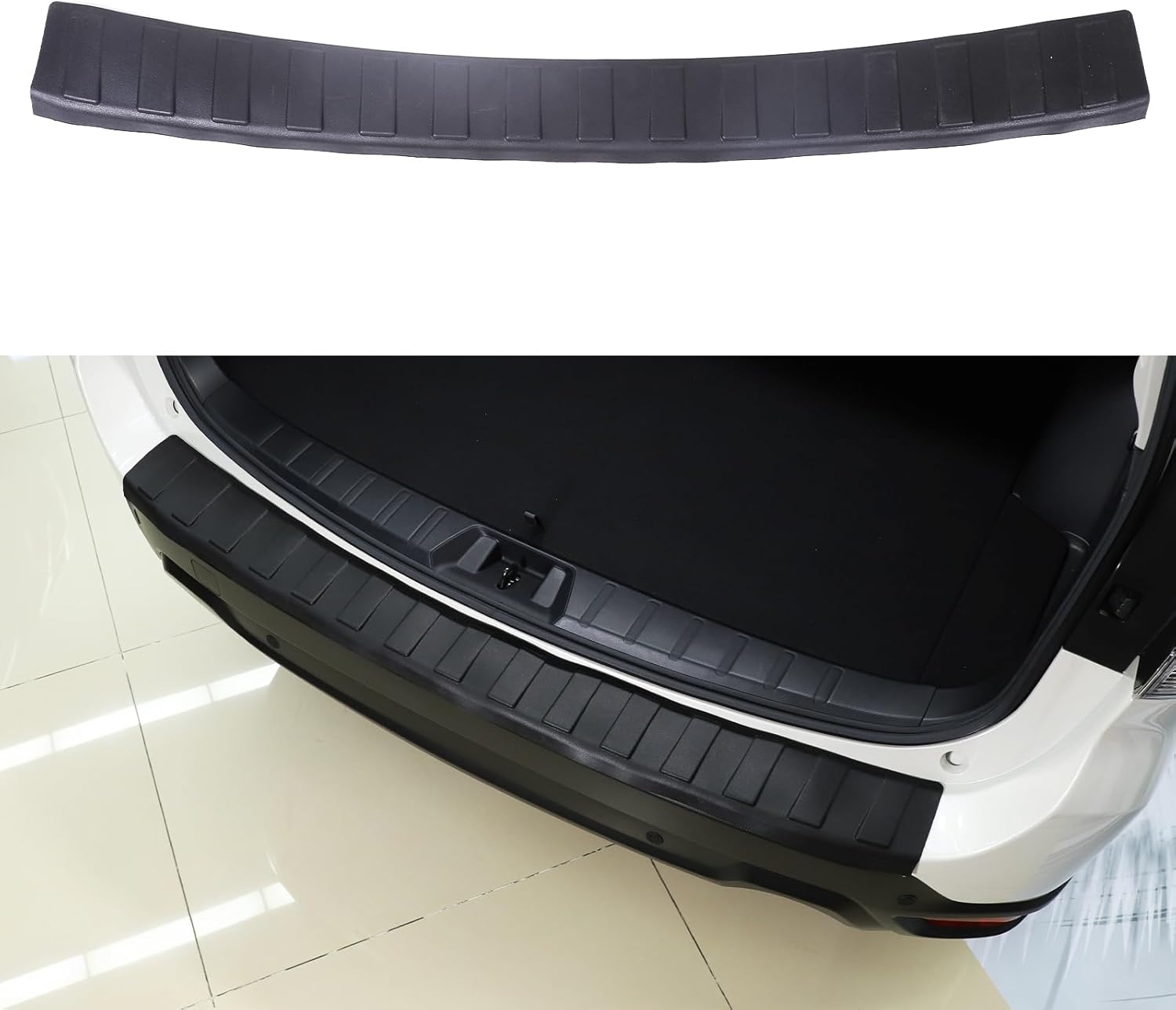 Yinaniutos Rear Bumper Protector Compatible with Subaru Forester 2019-2024 Accessories | TPE Tailgate Guard Cover Trim | 1PC Set (2019-2024) image number 6