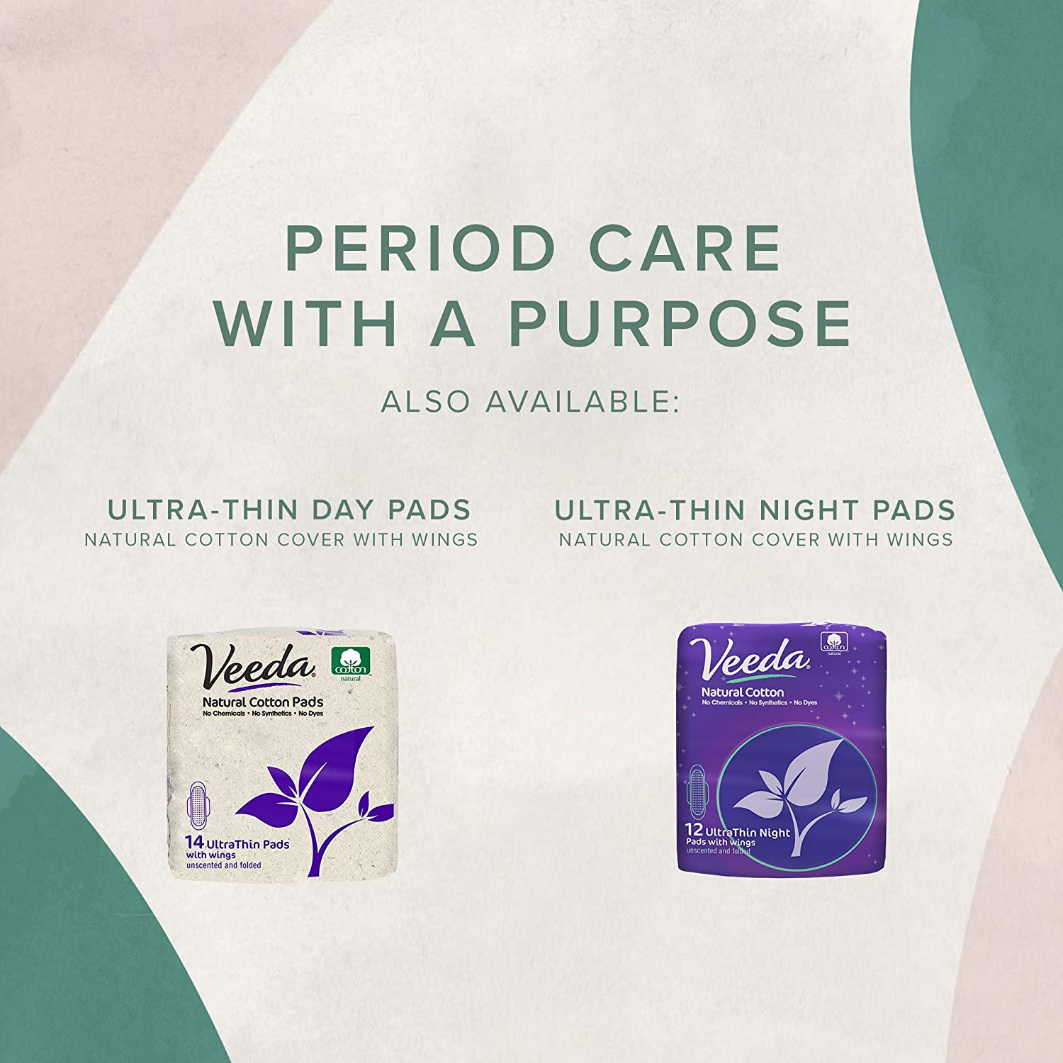 Veeda Ultra-Thin 100% Natural Cotton Top Sheet Breathable Daily Liners Are Always Chlorine, Toxin, and Dye Free, Hypoallergenic and Dermatologically Tested, 40 Count image number 3