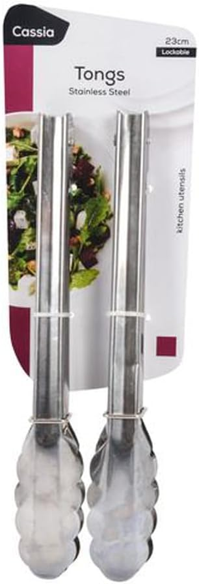 Cassia Kitchen Tongs 2-Pieces, 22.5 Cm Length
