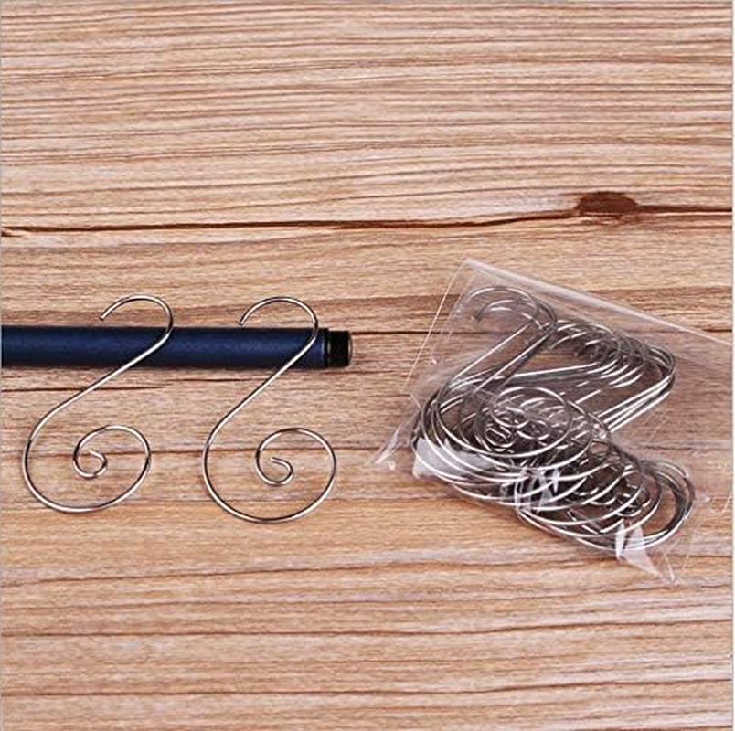 Supoice 160 Pcs Christmas Ornament Hooks Stainless Steel Christmas Ornament Hangers Perfect for Christmas Tree Decorations image number 6