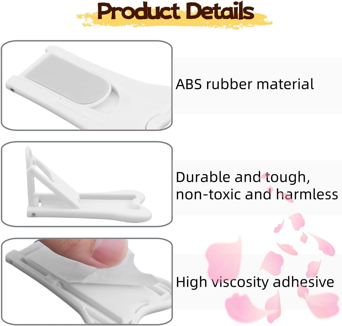 Gewaha Sliding Door Lock for Safety, Window Stoppers for Vertical Windows, Sliding Glass Door Lock for Proof (4 Pack)