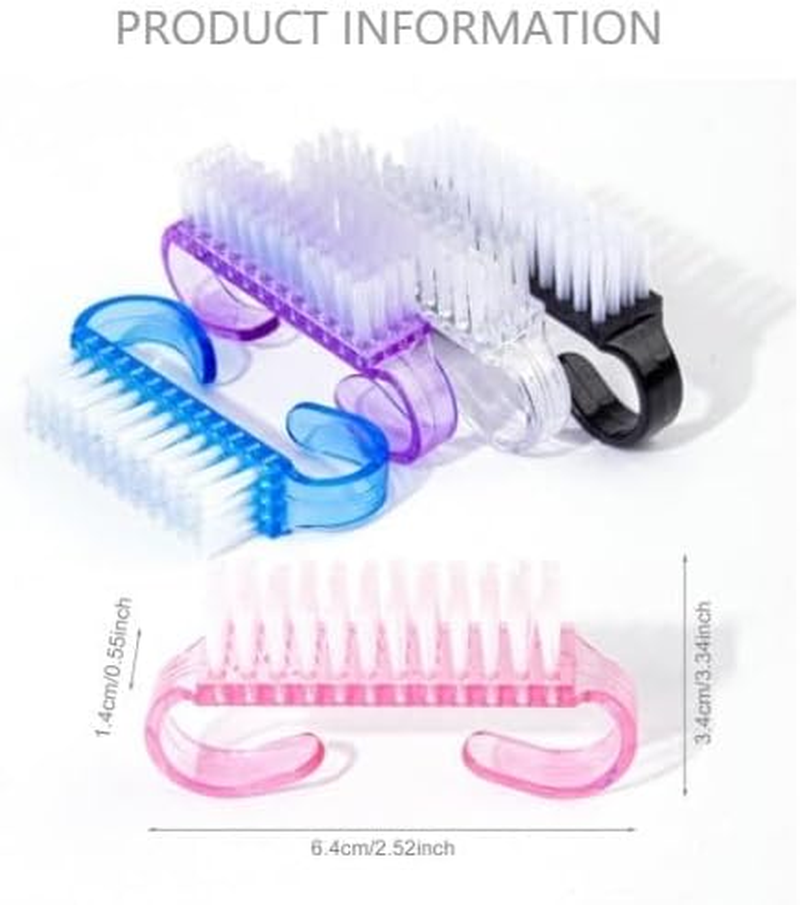 3Pcs Small Ox Horn Brush, Plastics Dust Brush, Nail Dust Removal Brush, Nail Tool (Style1, One Size) image number 6