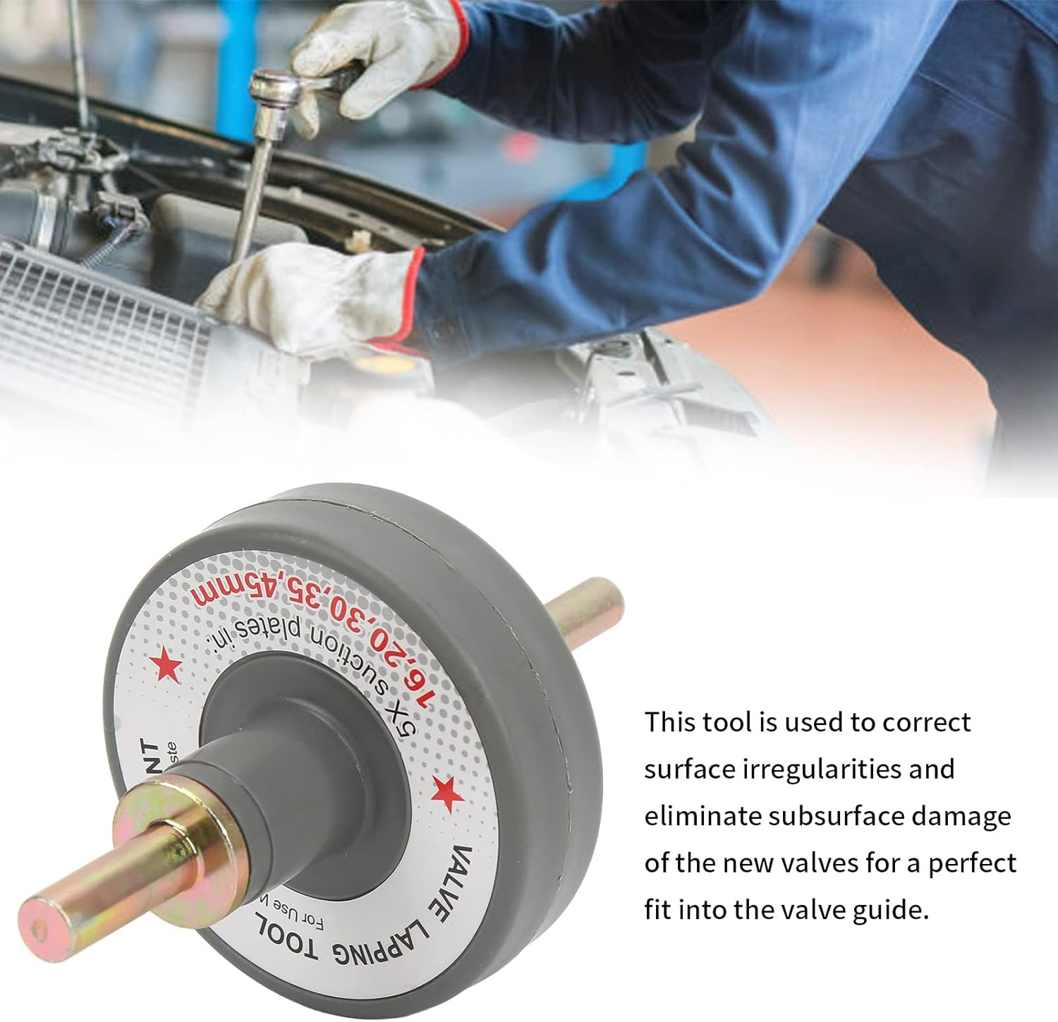 Valve Grinding Tool with 5 Suction Plates 1000Rpm to 1250Rpm Universal for Grinding Small Engines