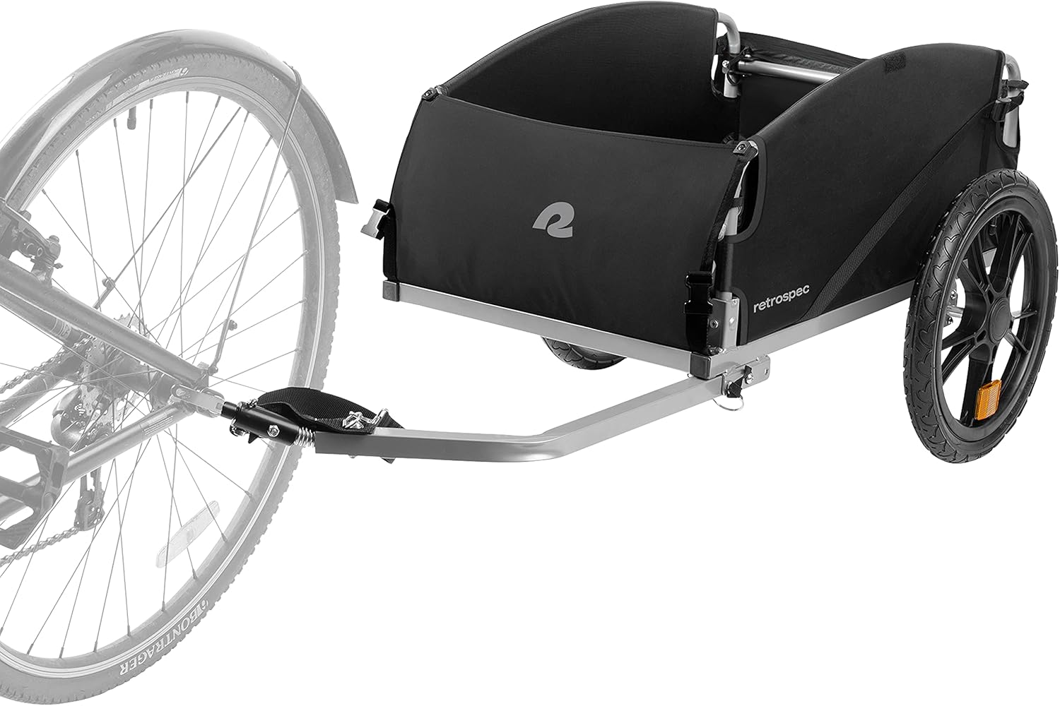 Retrospec Rover Hauler Cargo Bike Trailer with Folding Frame & Weather Resistant Fabric, Large Cargo Carrier, Fits 20&rdquo; - 29&rdquo; Bicycle Wheels image number 3
