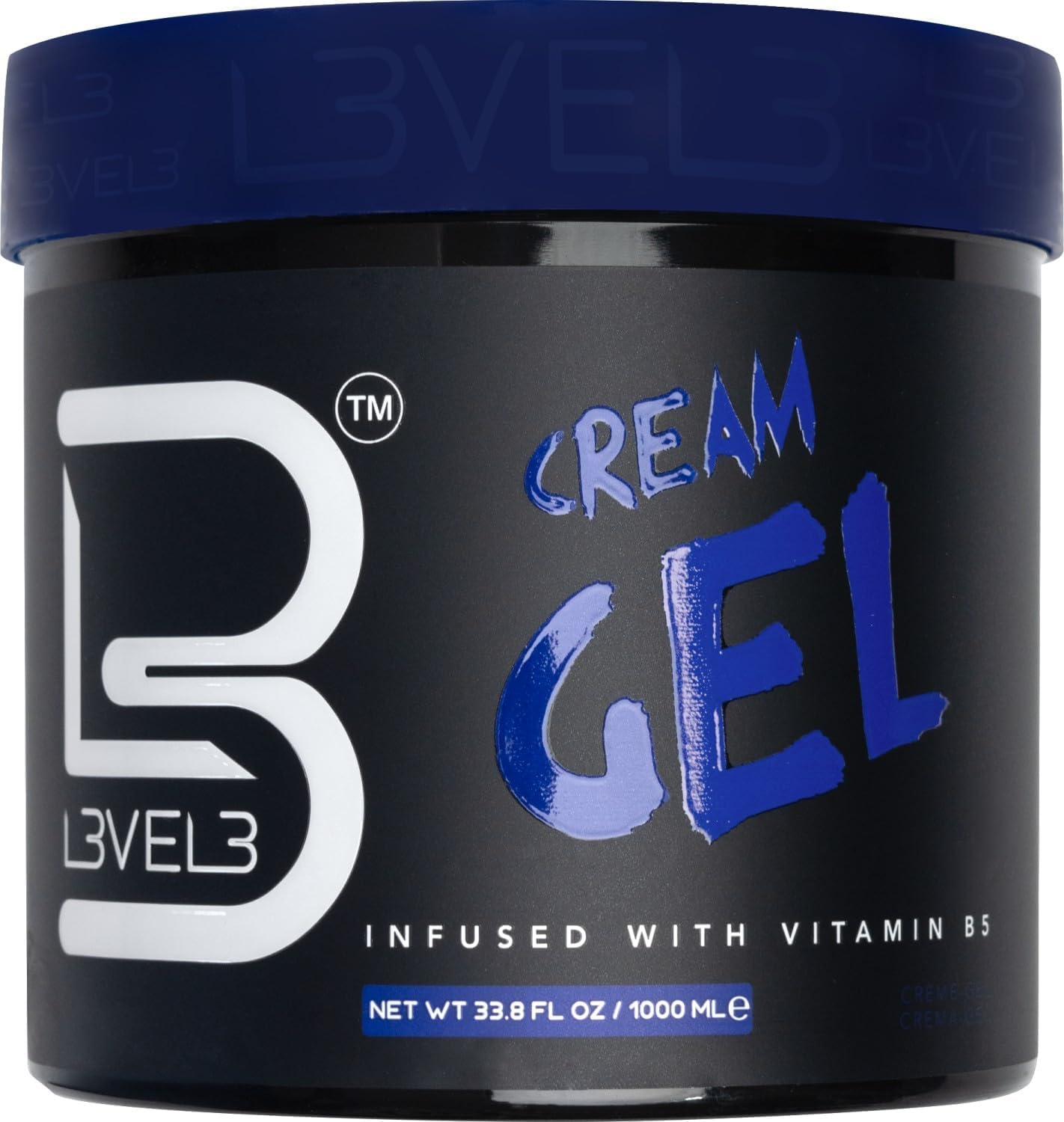 L3VEL3 Cream Hair Gel - Delivers Medium Hold and Volume - Provides Long Lasting Shine - Flake Free Formula - Enriched with Vitamin B - Adds a Refreshing Fragrance - Rinses Out Easily - 16.9 Oz