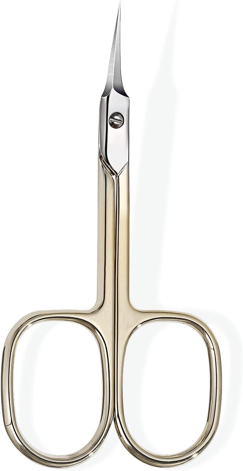 BNG Cuticle Scissors Professional Upgrated Curved Cuticle Nail Scissors for Women Men, Stainless Steel Cuticle Nipper Nails Remover Scissors, Pedicure Manicure Nail Art Tool (Purple)