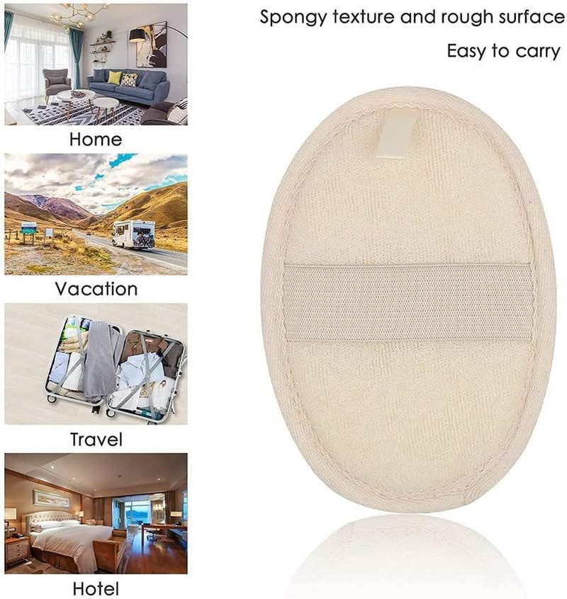 Mini Storify &ndash; Natural Oval Loofah Body Scrubber - Pack of 11 &ndash; Organic Loufah/Loofa Sponge Pads for Body Scrubbing & Bathing &ndash; Eco Friendly Exfoliator Luffa for Men & Women image number 1