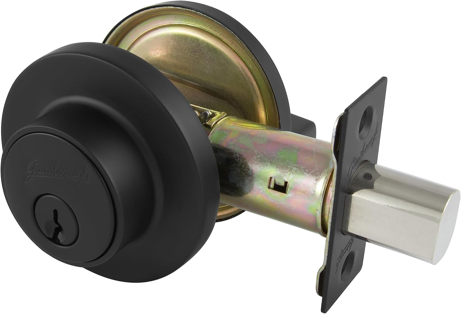 Gainsborough Tradepro Cass round Double Cylinder Deadbolt Lock, Matt Black image number 3