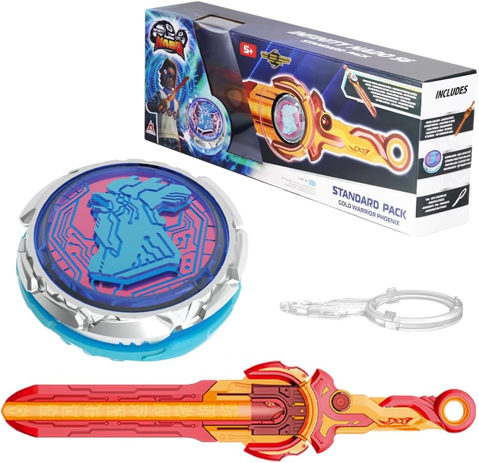 Infinity Nado Spinning Top for Children Metal Toy Boys, Battle Tops Spinning Top Launcher Toy Boys, Spinning Tops Boys from 5 6 7 8 9 10 11 12 Years, Standard Pack Magic Dragon image number 1