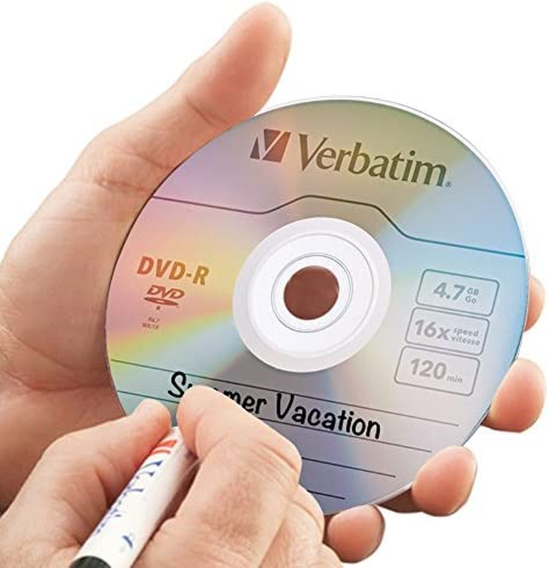 Verbatim 4.7GB up to 16X Recordable Disc DVD-R (25-Disc Spindle) 95058 image number 2