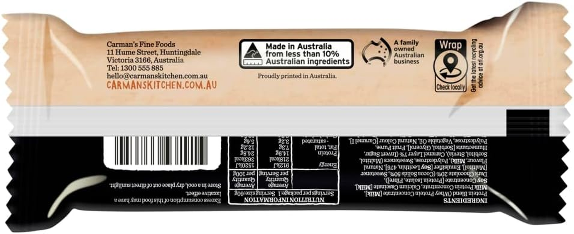 Carman'S High Protein Low Sugar Honeycomb Whip Bar - 12 X 60G (Pack of 12) image number 5