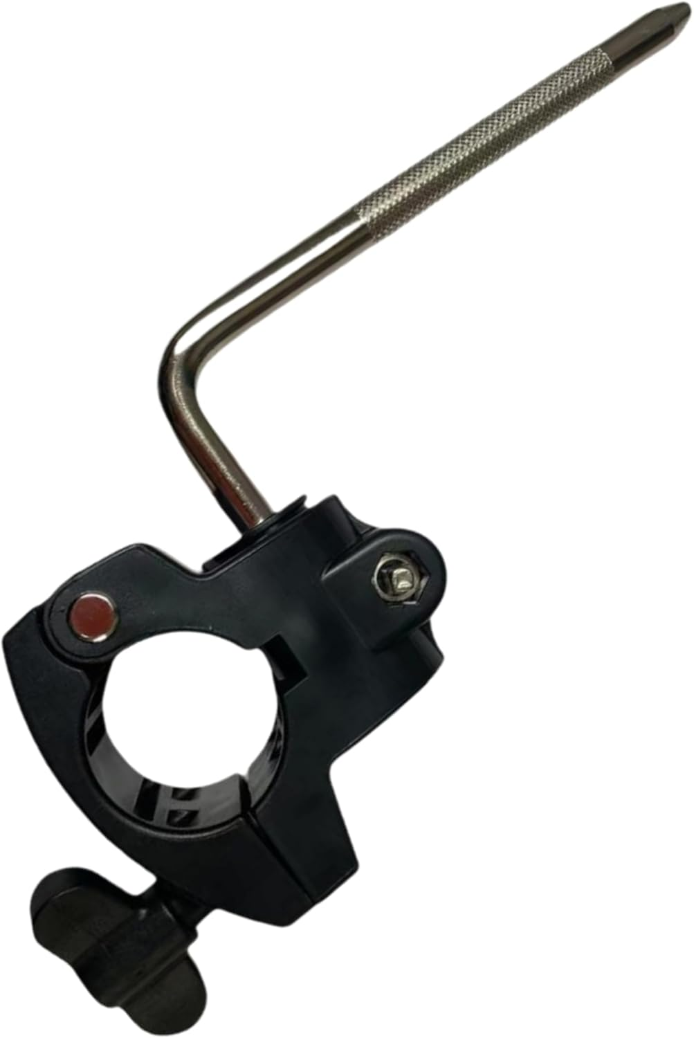 Electronic Drum Stand Clamp with L-Bar,Drum Rack Mounting Clamp,Drum Rack Tube Clip Holder Bracket for Electronic Drum Kit,Drum Frame Assembly,Retaining Clip,Electric Drum Accessory Frames image number 4