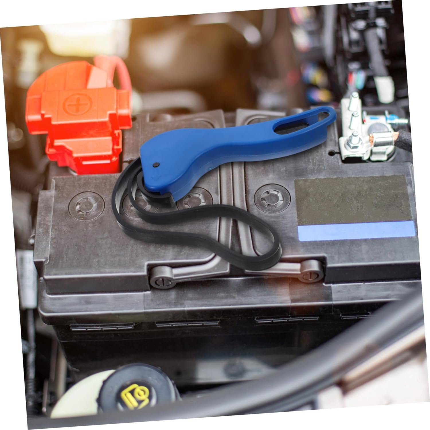 WEKADRIN Adjustable Strap Wrench Heavy Duty 6-Inch Blue Multifunctional Automotive Repair Tool for Maintenance image number 5