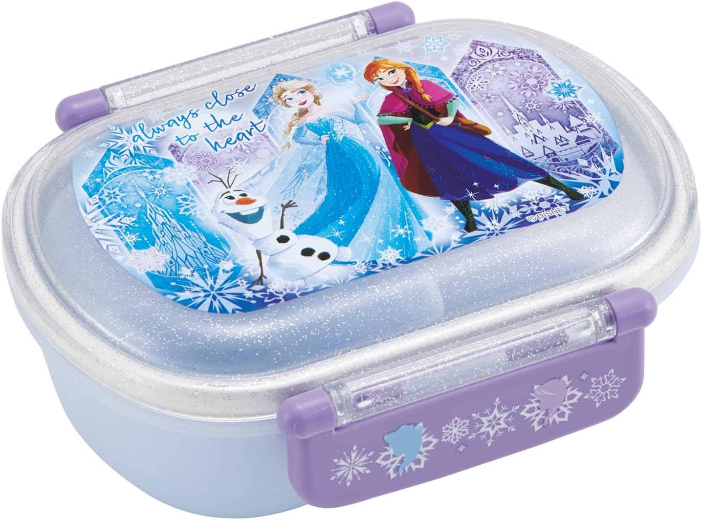 Skater QAF2BAAG Children'S Lunch Box, 12.2 Fl Oz (360 Ml), 12.2 Fl Oz (360 Ml), Fluffy Dome, Kids Lunch, Antibacterial Treatment, Made in Japan, Disney Frozen 25, Girls