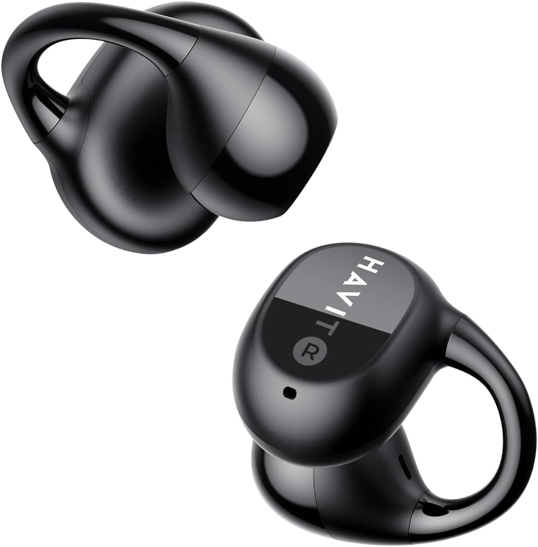 Havit OWS916 Open Ear Headphones, Lightweight, Comfortable, Clip-On Earbuds, Wireless Sports Headphones with ENC AI 4 Microphones, Calls, IPX5, Bluetooth 5.4, App Control, 22 Hours for Running/Cycling image number 6