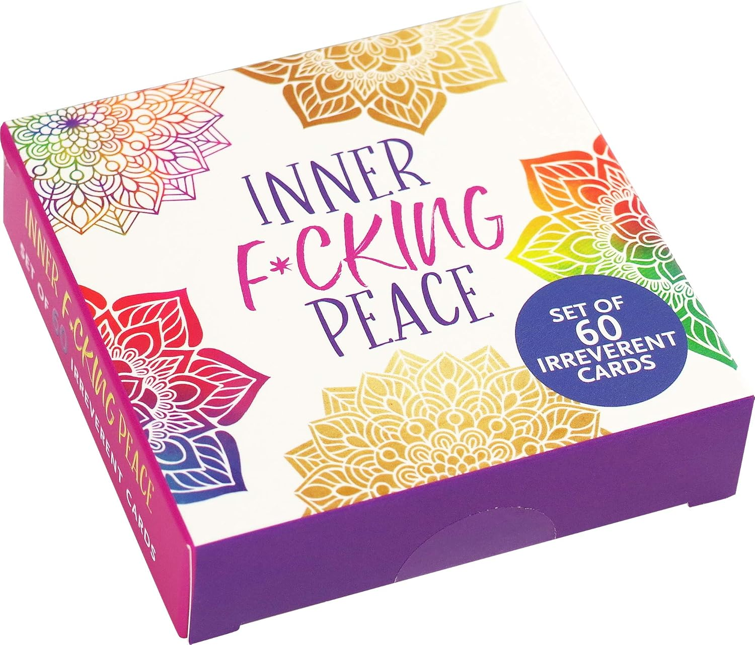 Inner Fucking Peace Motivational Card Deck (60 Pack) image number 1
