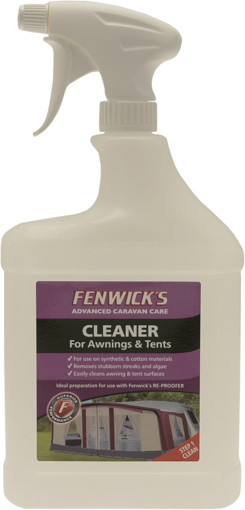 Fenwicks 1820 Awning and Tent Cleaner - Off-White, 1 Litre, Packaging May Vary