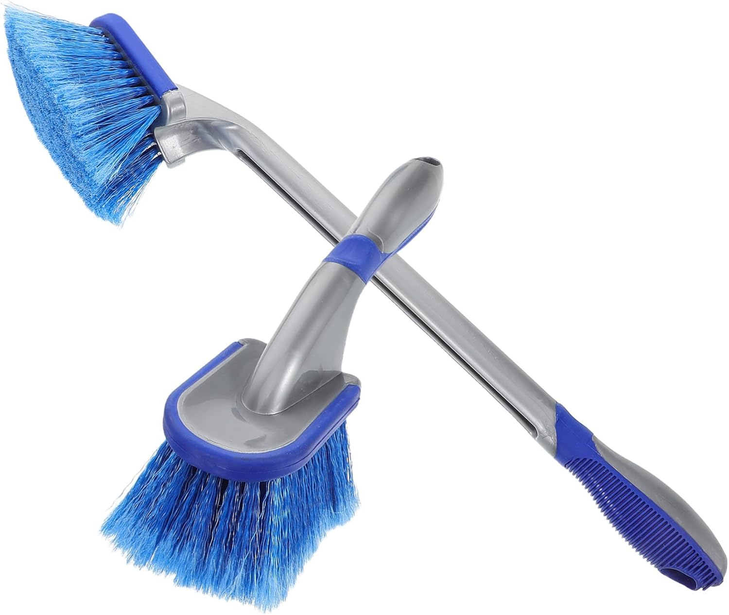 Outanaya Car Wheel Cleaning Brush Set, 2Pcs Tire and Rim Detail Brushes with Long and Short Ergonomic Handles, Soft Bristles for Auto Wheel and Tire Care, Suitable for Car and Motorcycle Detailing image number 4