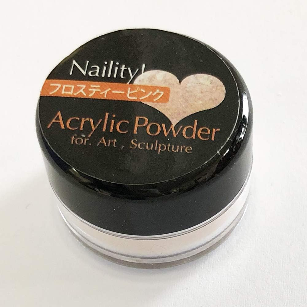 Narity! Nail Powder, Acrylic Color Powder, Frosty Pink, 0.1 Oz (3 G) - Frosty Pink image number 3