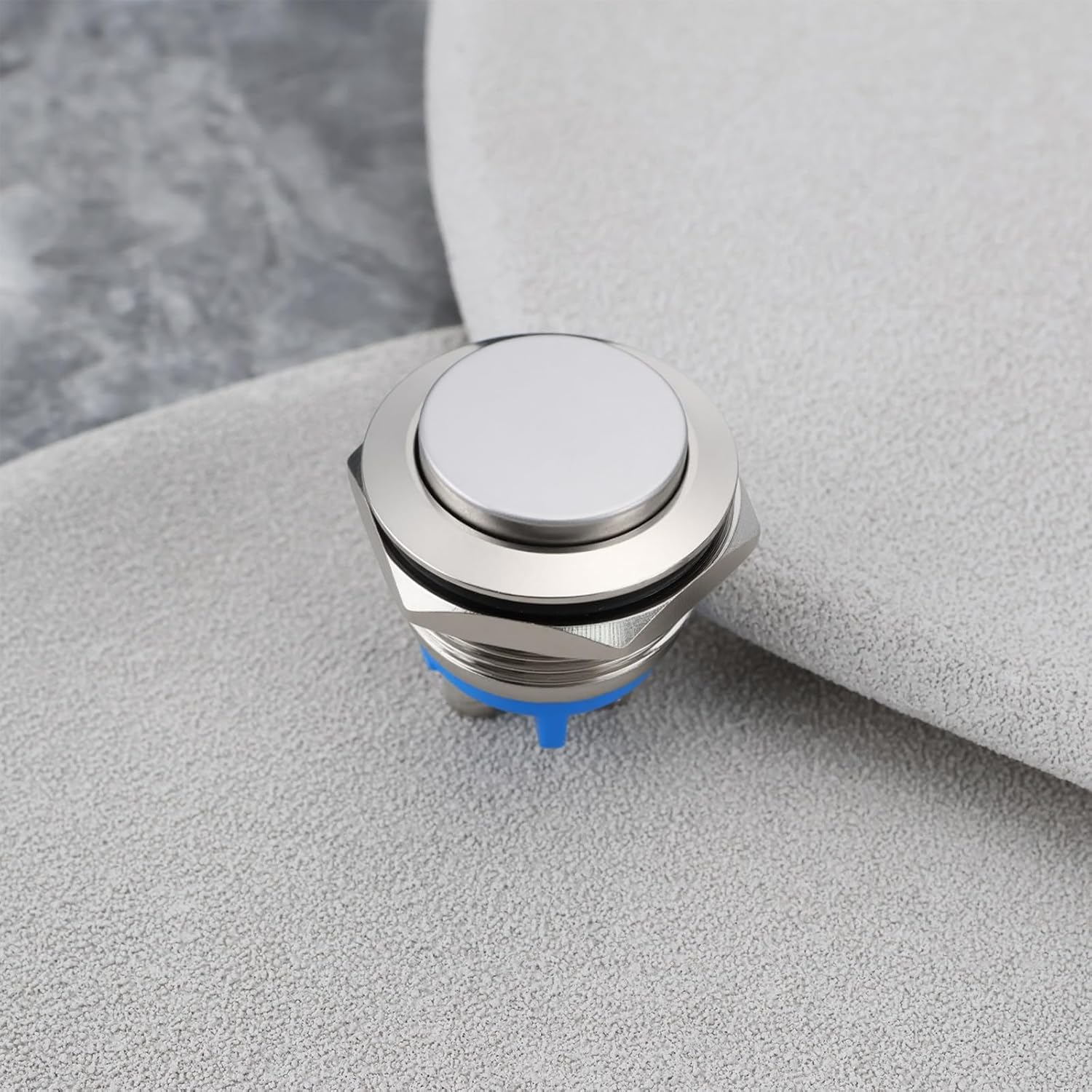 4PCS 19Mm Waterproof Push Button Switch, 250V 5A 1NO SPST, Stainless Steel Momentary Switch