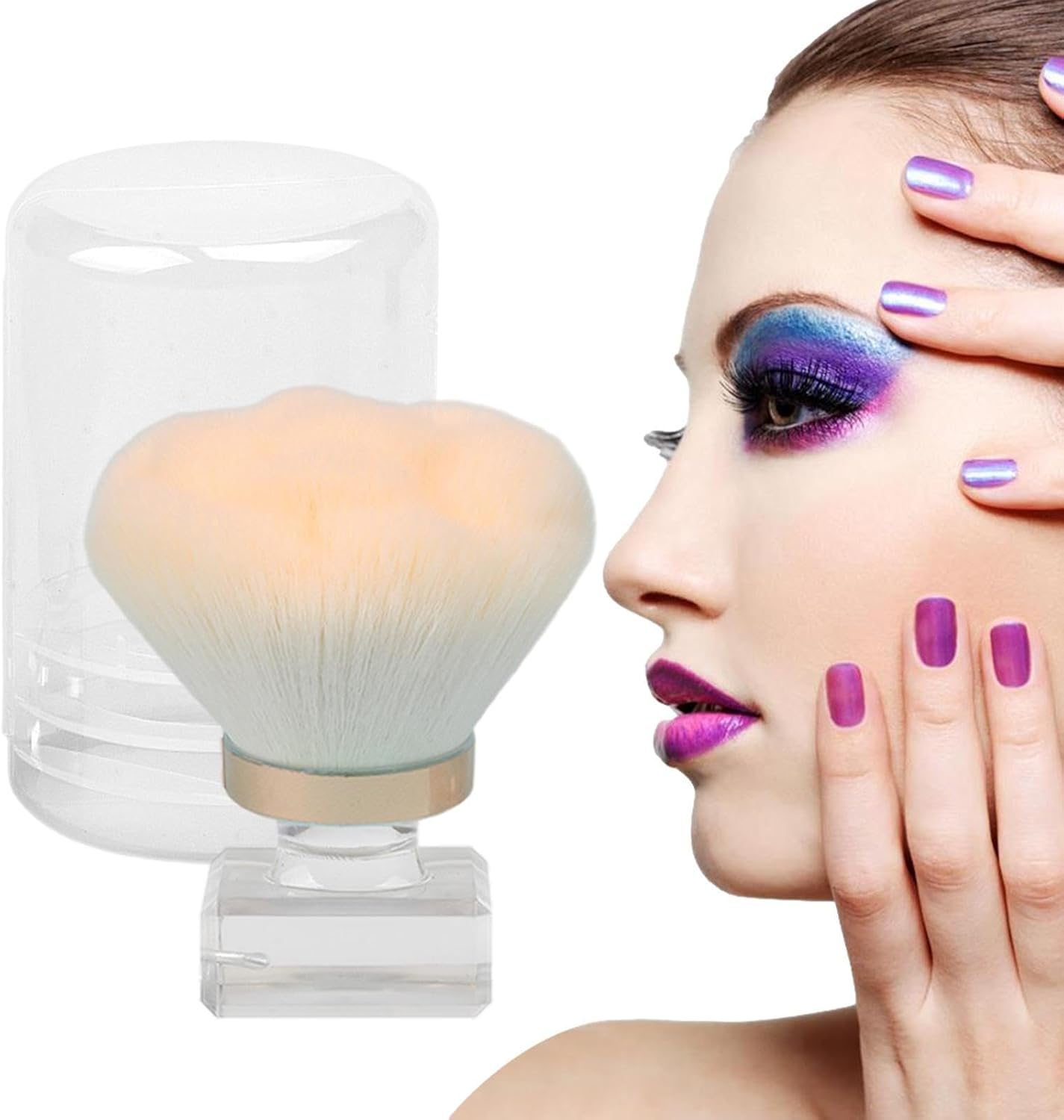 KABOKI Neck Duster Brush &ndash; Soft Face Cleaning Tool for Nial Art, Makeup, Barbershop | Multifunction Hair Sweep Brush for Removing Dust, Trimmings, Powder | Salon Beauty Accessory for Men, Women image number 4