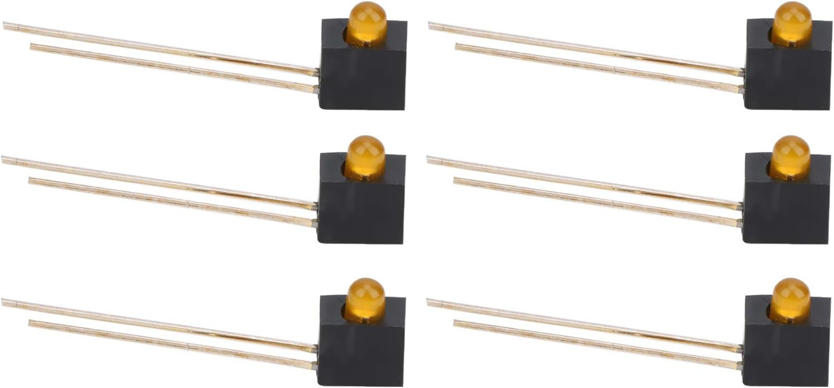 Mingzhe LED Lampshade Holder 3Mm 90 Degree Bend Light Industrial Control Components Applicable PC Board (Blue Light)