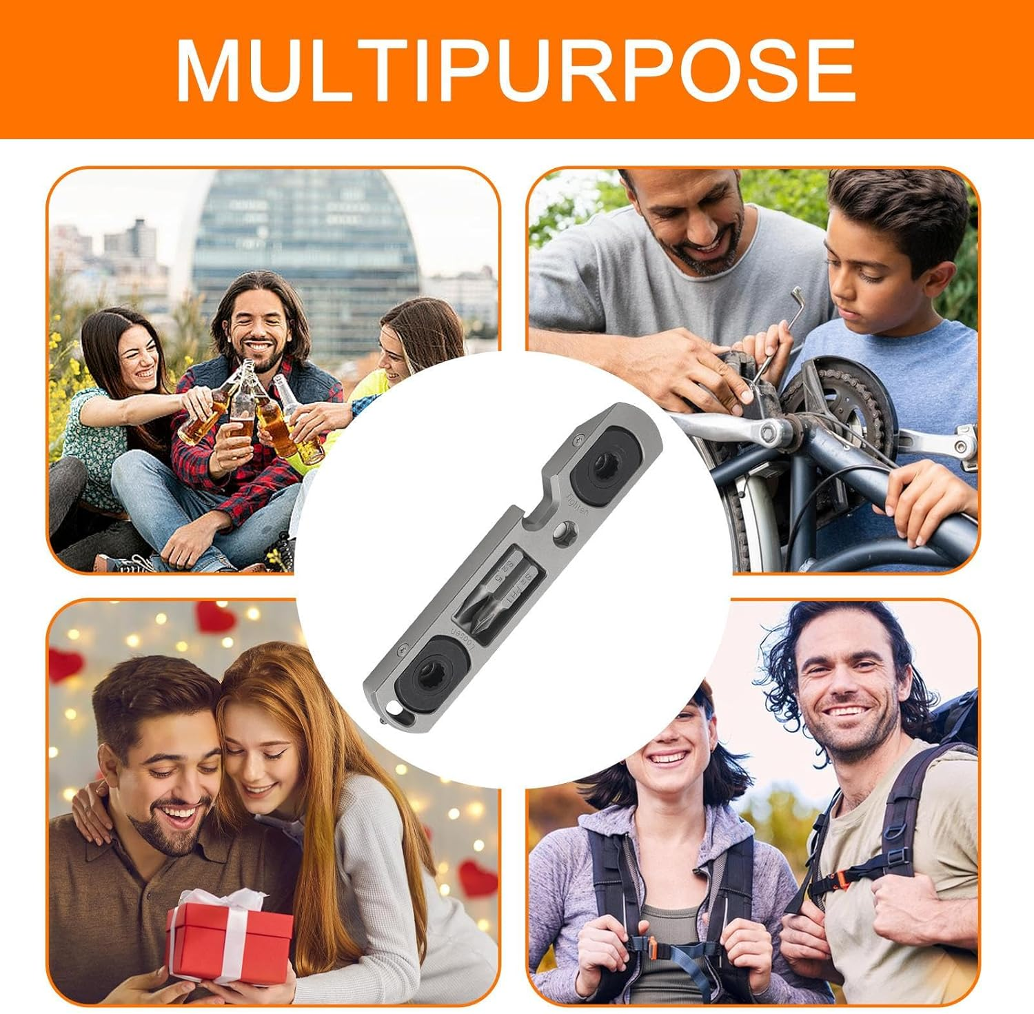 Gacqpli Titanium Pry Bar | Pry Bar Tool - Multipurpose Heavy-Duty Tool Wrench for Automotive Repair Firefighting Rescue Compact Lightweight Design image number 5