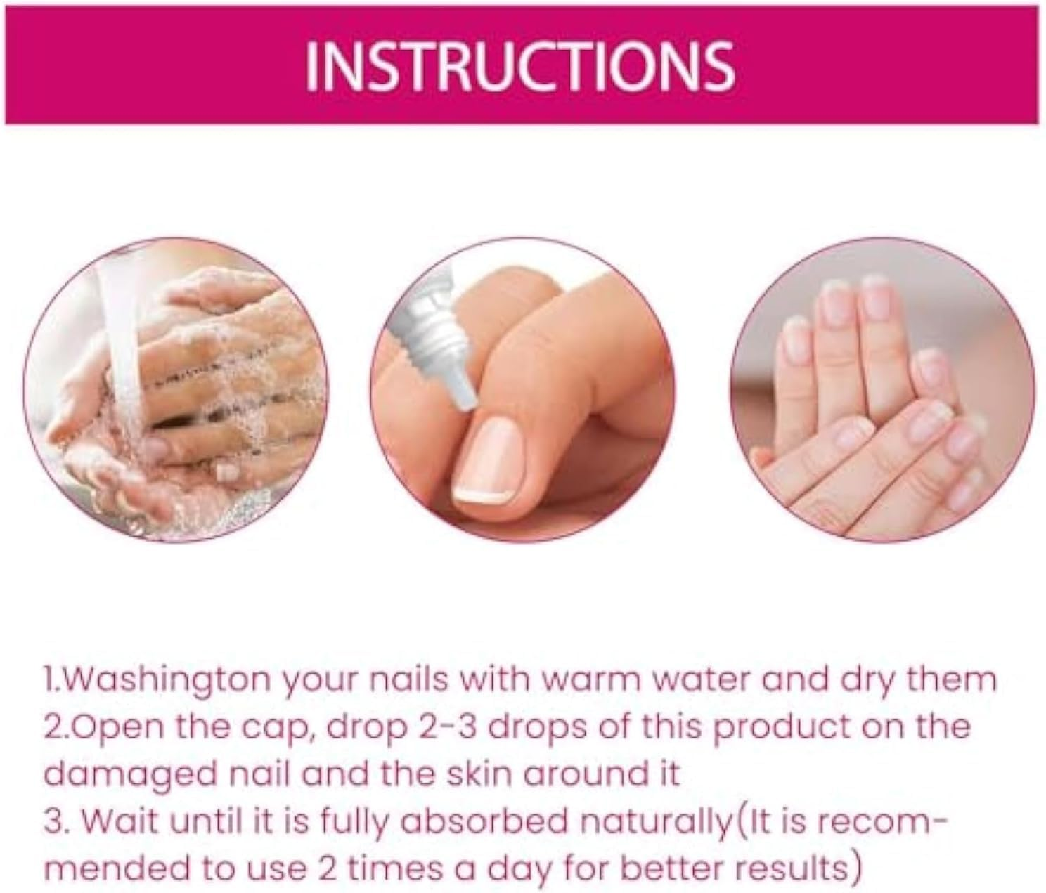 Fungigone Nail Treatment, Fungigone Nail Fungus Removal, 7 Days Nail Fungus Treatment for Toenail, Foot F-Ungus Treatments Nails Care Solution for Toenails & Fingernails (3 PC) - 2 Pc image number 4