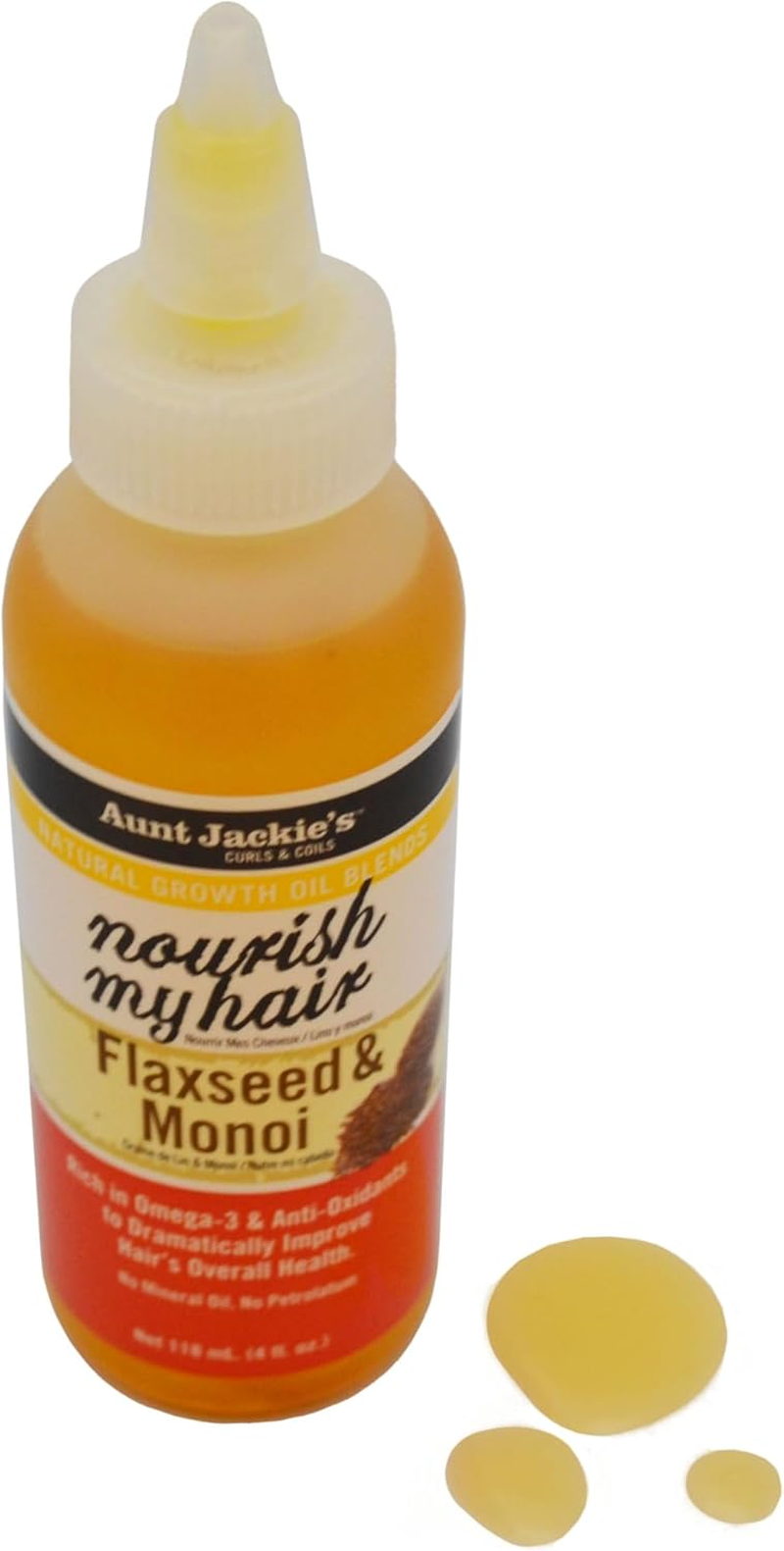 Aunt Jackies Nourish My Hair - Flaxseed and Monoi Oil for Hair'S Overall Health