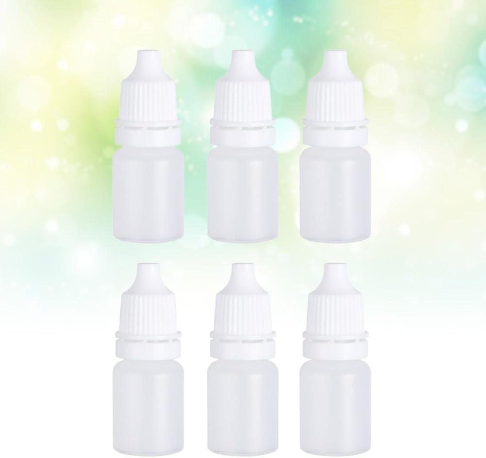 ULTECHNOVO 6Pcs Empty Plastic Squeezable Dropper Bottle 5Ml Squeezable Eye Liquid Dropper Bottles White Plastic Containers for Eyedrops and Liquid Medicine image number 5