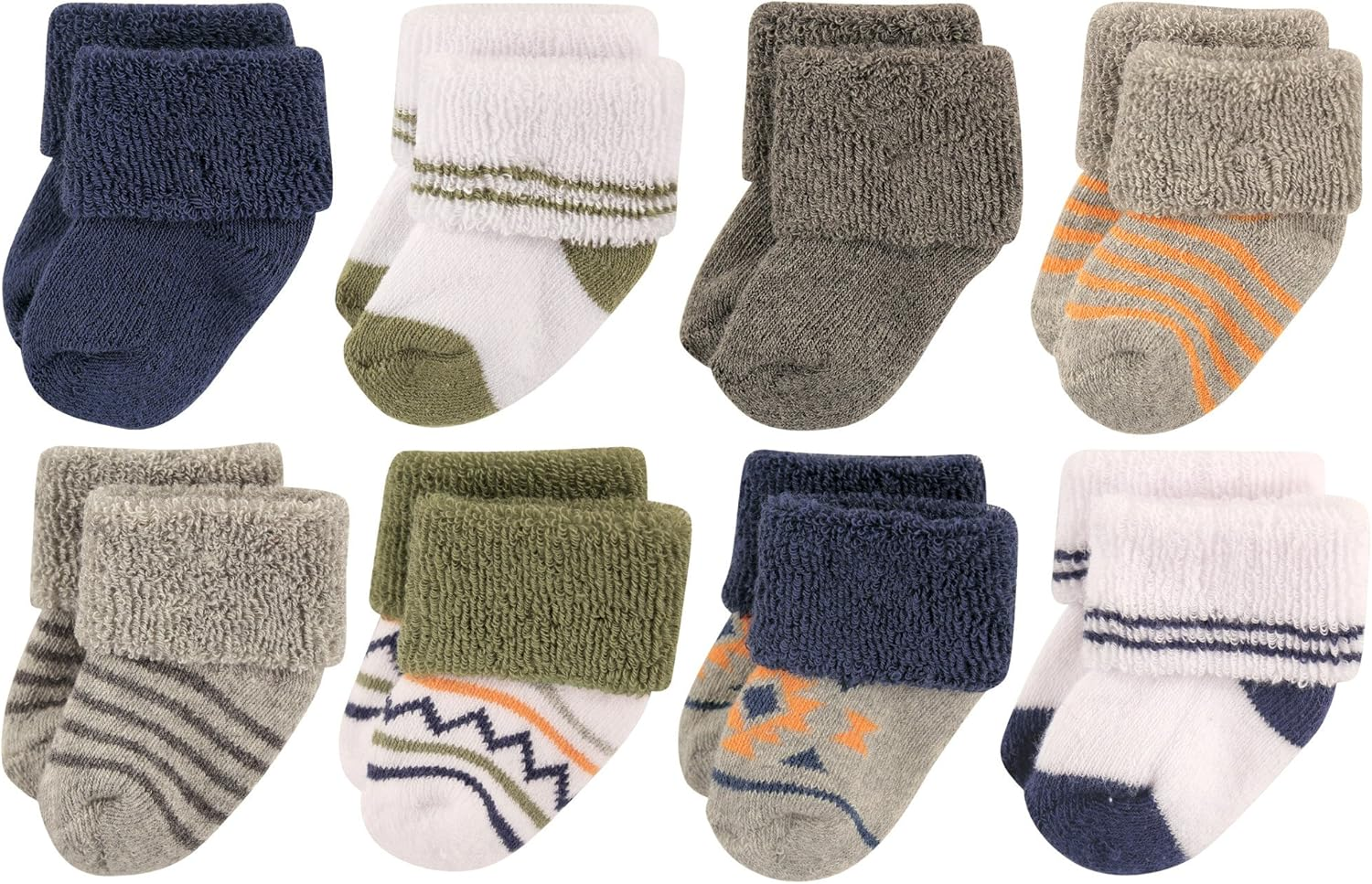 Luvable Friends Unisex Baby Newborn and Baby Terry Socks