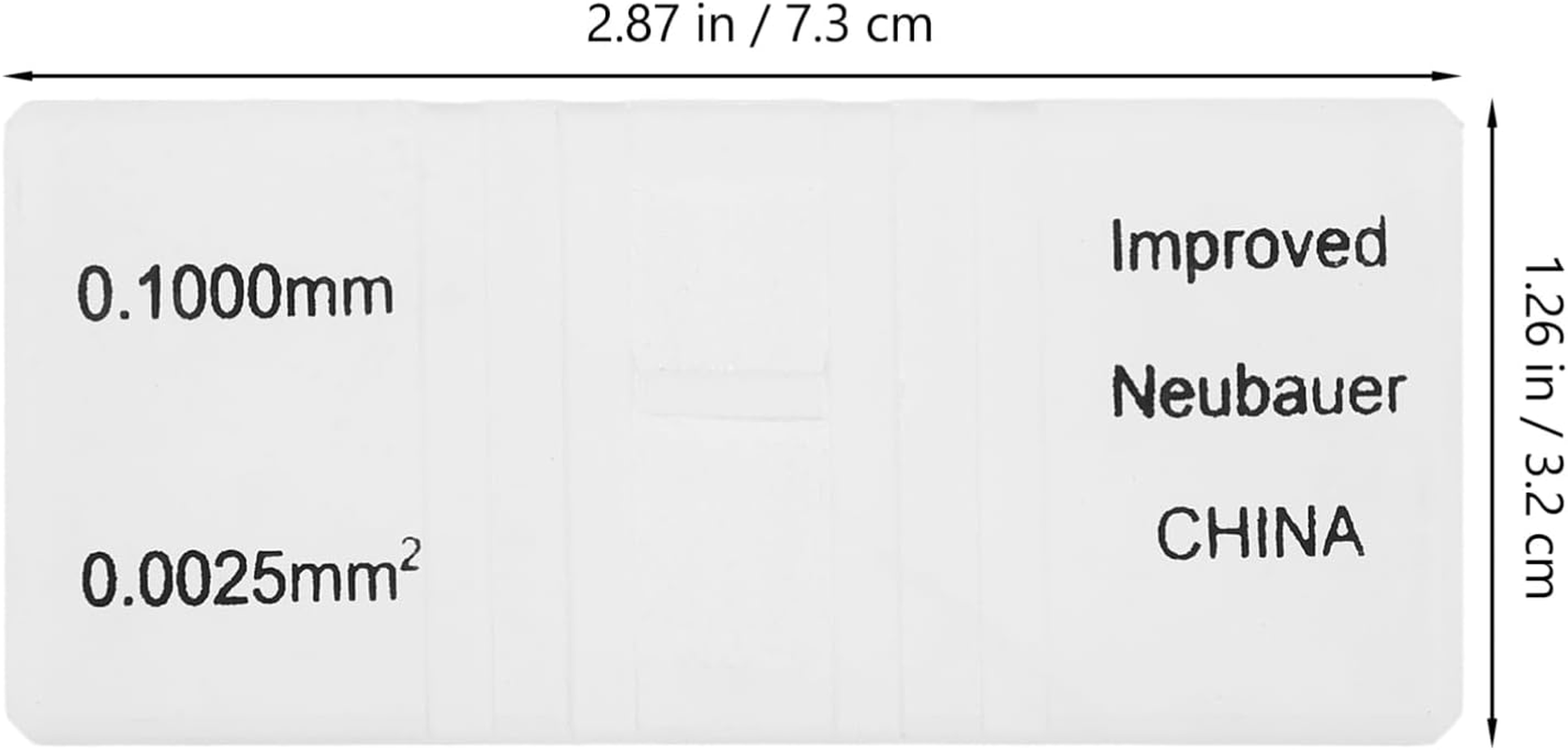 Iplusmile Glass Hemocytometer Counting Chamber Small Glass Counting Board Cell Counting Chamber image number 4