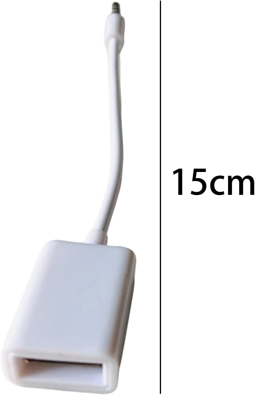 3.5Mm Male to USB Female AUX Audio Cable - Portable AUX Cord Converter USB 3.0 Adapter for Music Playback with CD Car Player Car Television Systems image number 2