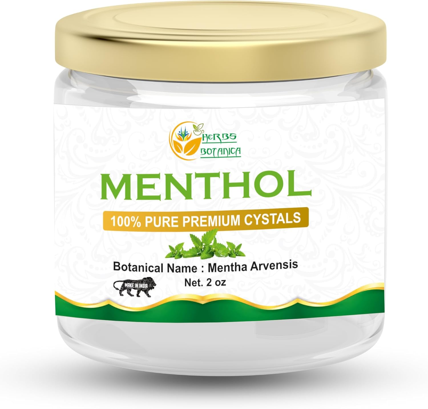 Herbs Botanica Menthol Crystals Mentha Arvensis 100% Pure USP Food Grade Great for Cosmetics, Salves, Balms, Creams and Soap Making 2 Oz image number 4