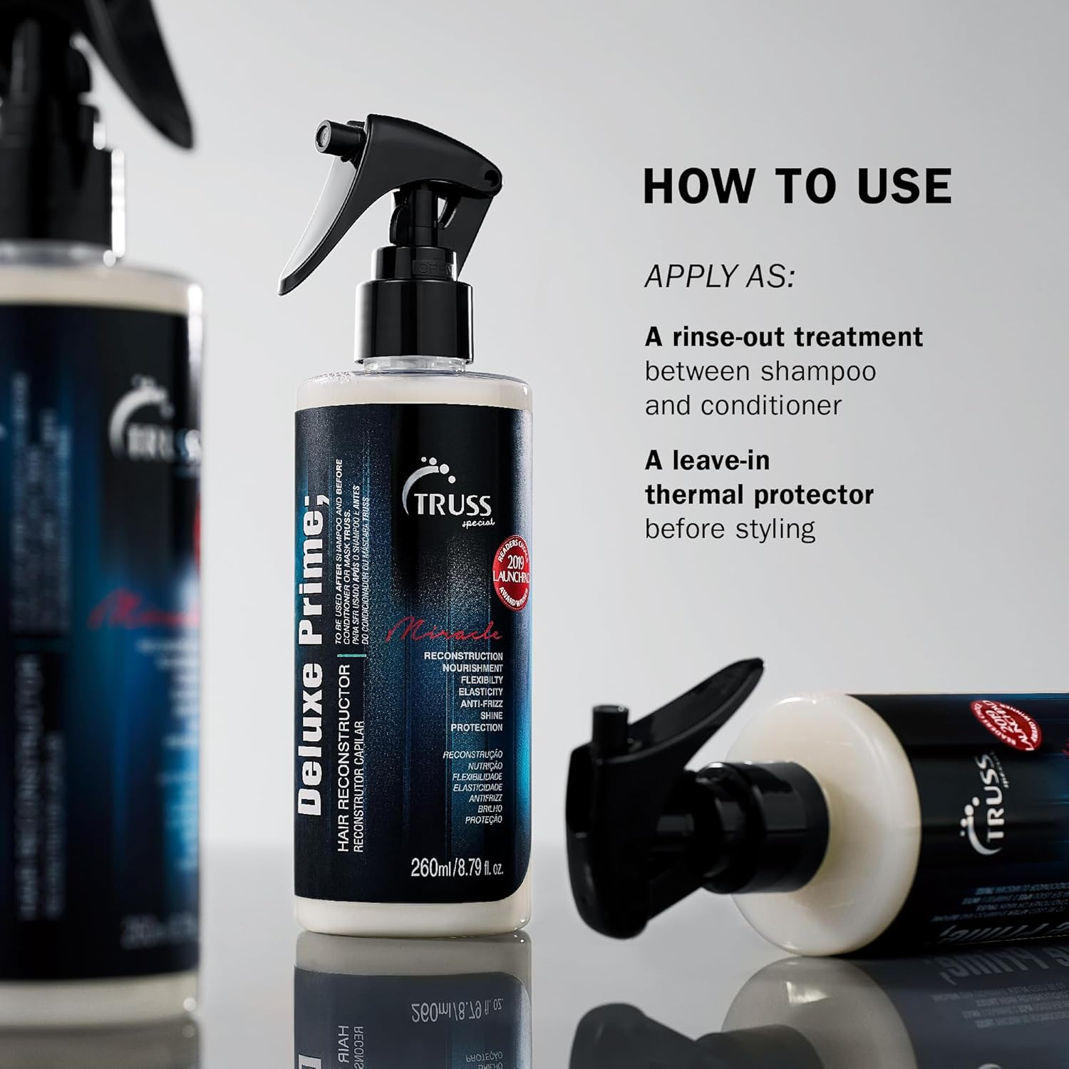 Truss Professional Deluxe Prime Miracle Treatment, 260 Ml - Blue image number 6