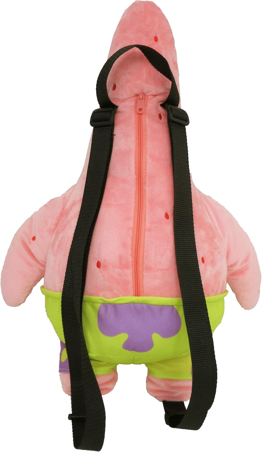 Unique Spongebob Plush Backpack Patrick: Approx. W 14.2 X H 19.3 X D 5.9 Inches (36 X 49 X 15 Cm) SB-0002B image number 1
